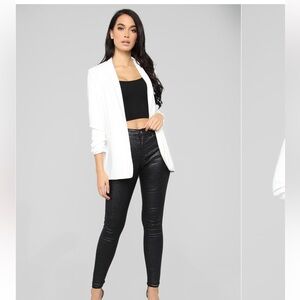 Fashion nova Celine Ivory Blazer